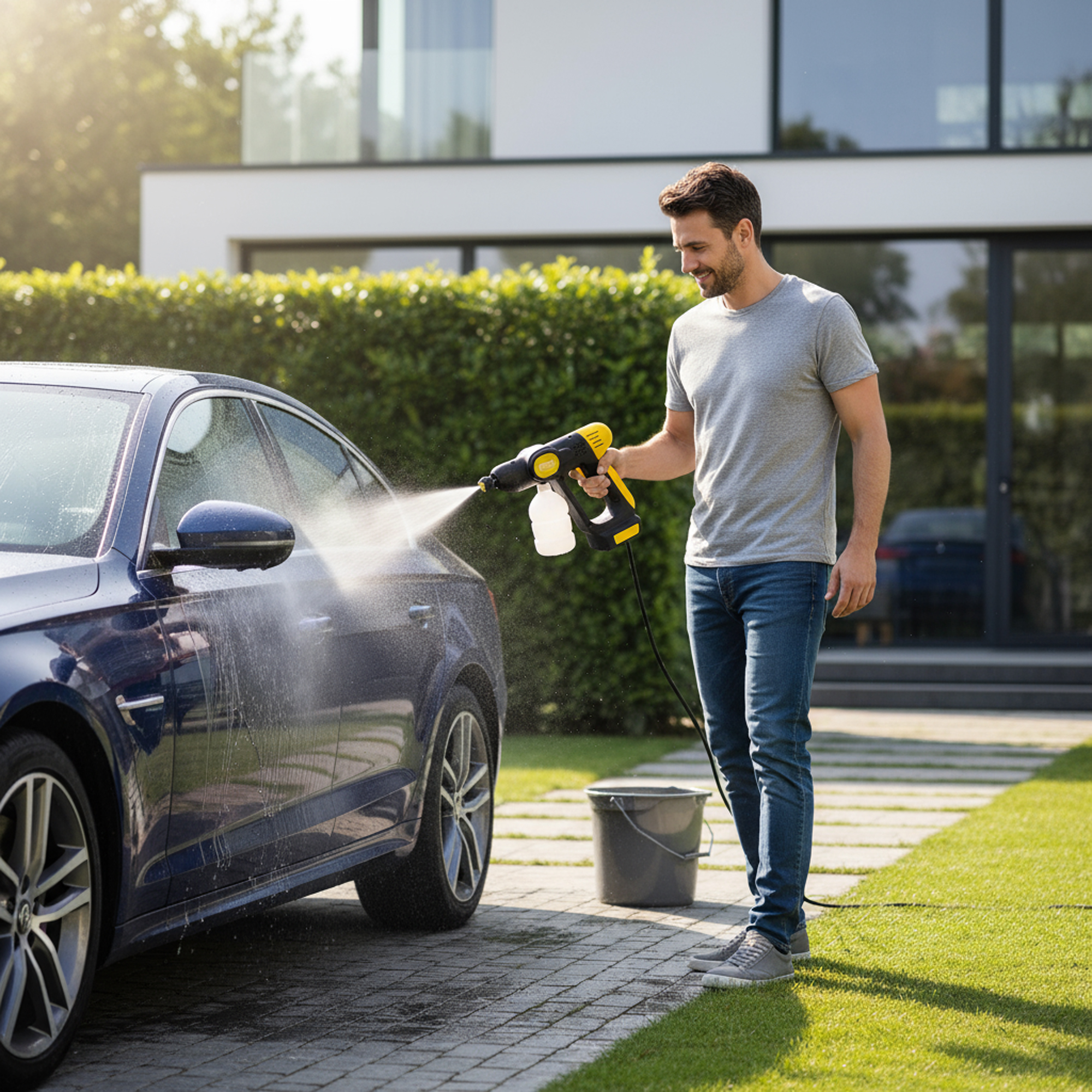 مرش غسيل السيارات بضغط عالي DENX بقوة 180W 20000 بضمان عامين - الصورة 4