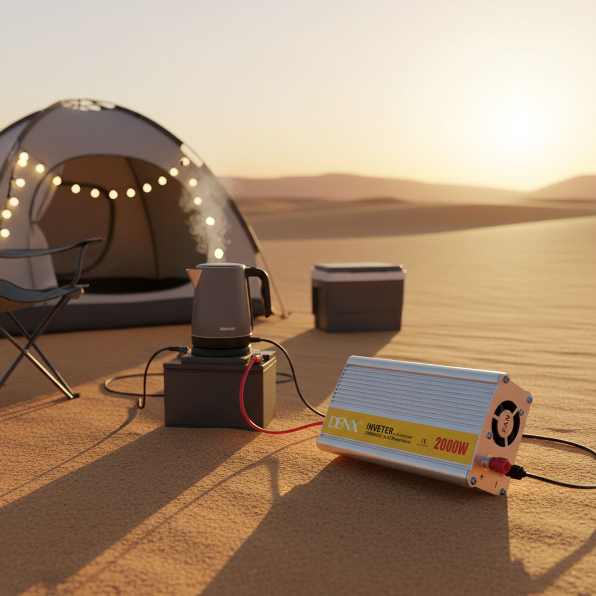 محول طاقة 2000 واط 12 فولت إلى 220 فولت مزود بمنفذ USB - الصورة 7