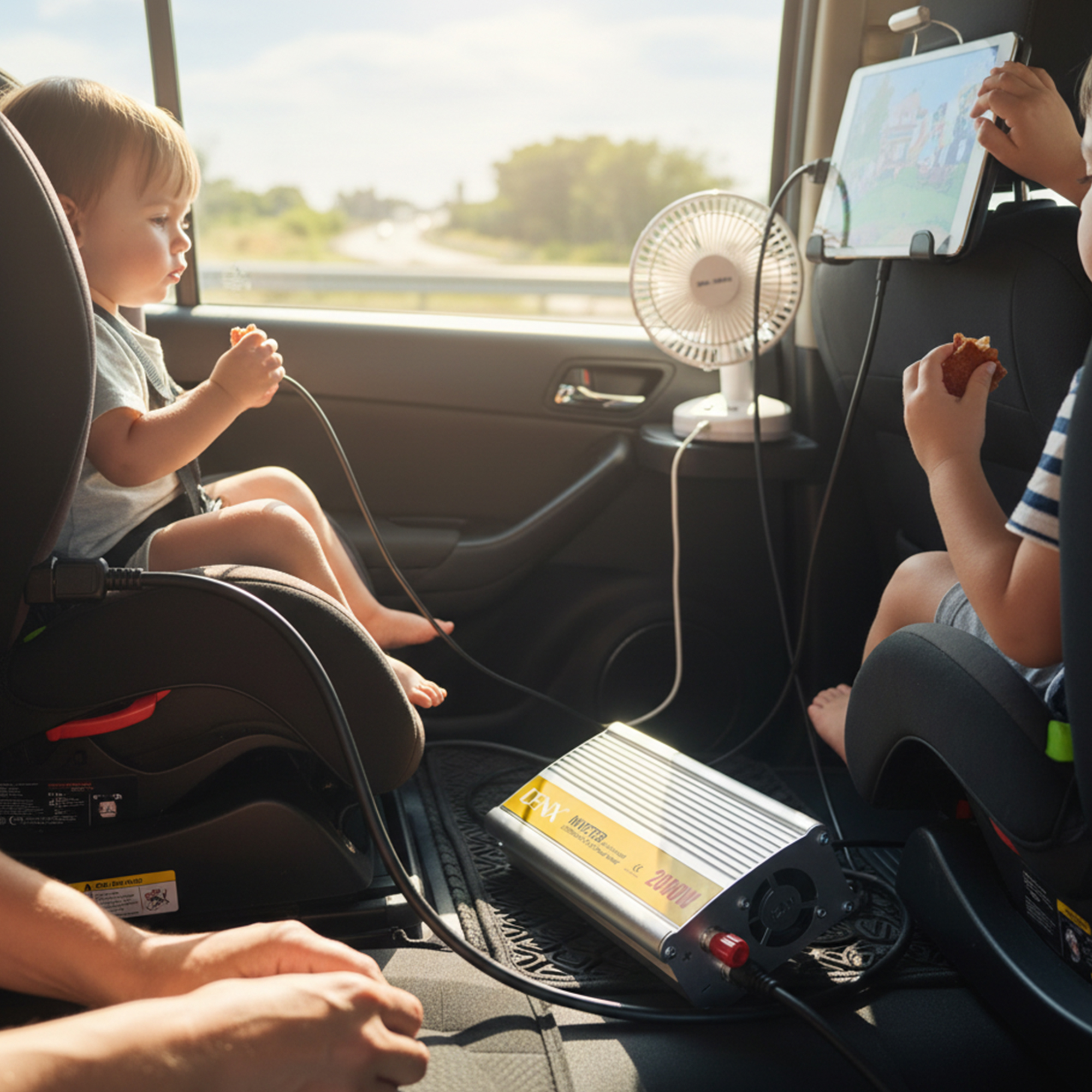 محول طاقة 2000 واط 12 فولت إلى 220 فولت مزود بمنفذ USB - الصورة 3